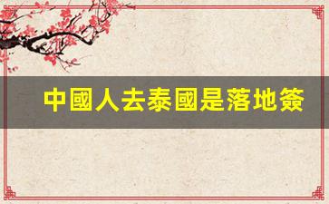 中國人去泰國是落地簽嗎最新消息(中國人去泰國要護(hù)照嗎)
