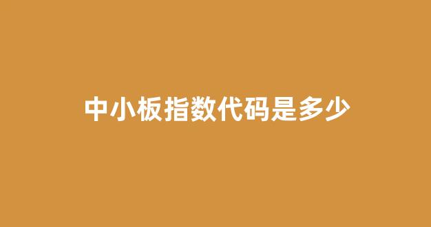 中小板指数代码是多少(中小板指数参照)_上期所_第1张_财经网 中小板指数代码是多少(中小板指数参照)_https://www.kairu168.com_上期所_第1张