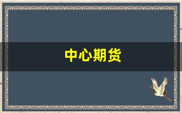 中心期货(中信期货保证金比例查询)_https://www.jumanxin.com_北交所_第1张
