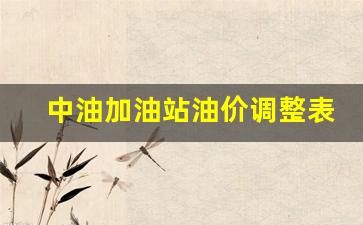 中石油加油站油价-中油加油站油价调整表