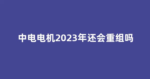中电电机2023年还会重组吗(中电电机会重组成功吗)_北交所_第1张_财经网 中电电机2023年还会重组吗(中电电机会重组成功吗)_https://www.hn-life.com_北交所_第1张