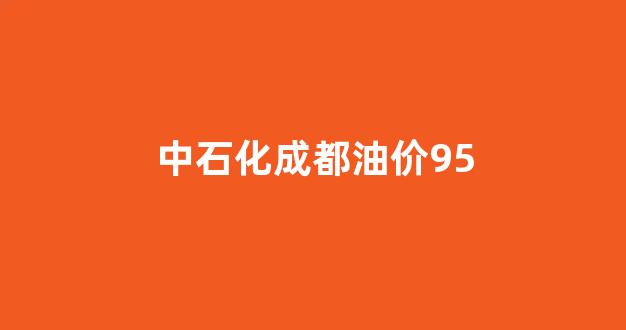 成都中国石化油价_中石化成都油价95