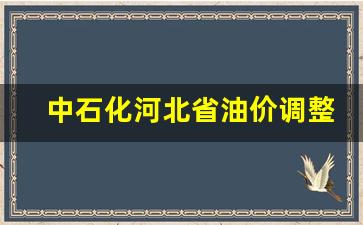 中石化河北省油价调整-河北省中石油价格