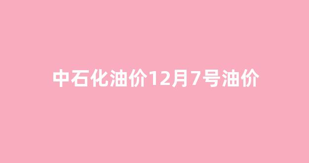 中石化1月份汽油价格_中石化油价12月7号油价