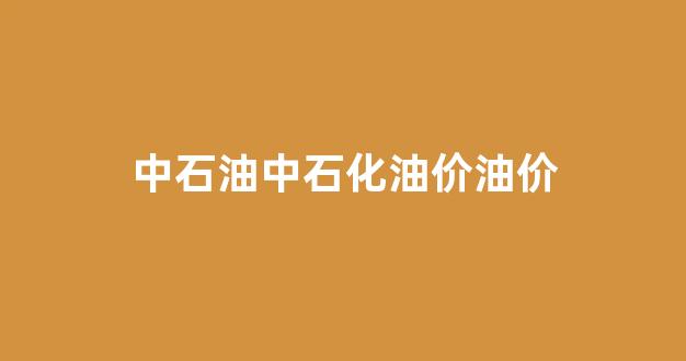 中石化石油价格最新动态_中石油中石化油价油价