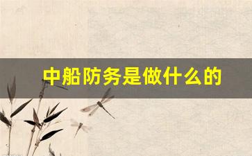 中船防务是做什么的(中船防务是做什么的公司)_https://www.gfdzclz.com_上交所_第1张