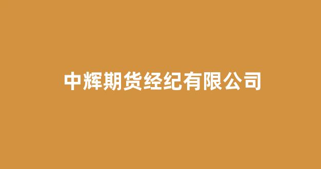 中辉期货经纪有限公司(中辉期货经纪有限公司居间人介绍)_https://www.jumanxin.com_北交所_第1张