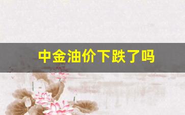中金原油-中金油价下跌了吗