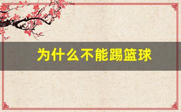 为什么篮球不能当足球踢-为什么不能踢篮球