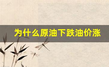 为什么原油下跌而中国油价上涨-为什么原油下跌油价涨了