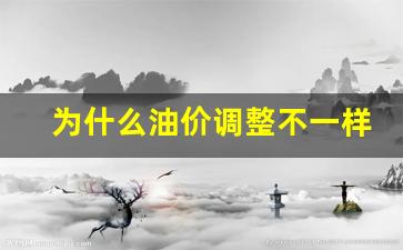 为什么油价调整不一样-为什么油价不统一