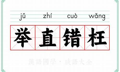 举直错枉-举直错枉住,能使枉者直翻译