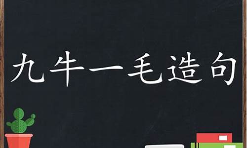 九牛一毛造句5个字简单_九牛一毛造句5个字简单一点