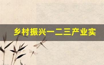乡村振兴一二三产业实例(乡村振兴一二三产业实例分析)_https://www.wanyuyiyao.com_科创板_第1张