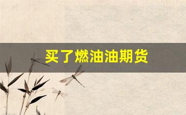 买了燃油油期货(燃油期货会跌到负数吗)_https://www.xzdzcjx.com_上交所_第1张