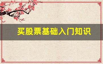买股票基础入门知识(怎么买股票初级入门)_https://www.gfdzclz.com_科创板_第1张