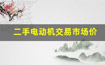二手电动机交易市场价(二手电动机市场哪里有)_https://www.wanyuyiyao.com_北交所_第1张