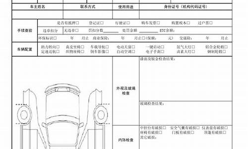 二手车150项报告_二手车检查项目清单