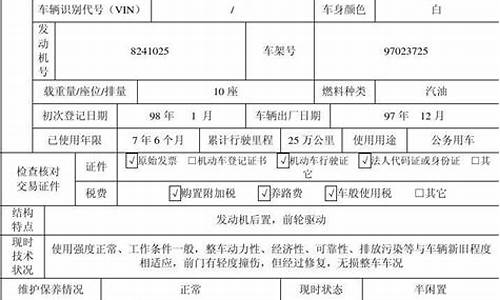 二手车鉴定报告内容-二手车鉴定报告总结