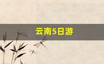 云南5日游-云南5日游攻略以及费用