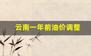 云南油价变化-云南一年前油价调整