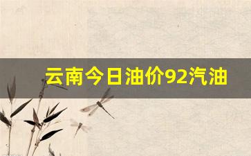 云南今日油价92汽油价格表最新-云南今日油价92号汽油价格