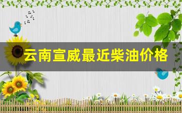 云南宣威最近柴油价格走势-云南宣威最近柴油价格