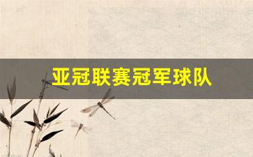 亚冠联赛冠军球队-亚冠有哪些联赛的球队