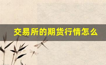 交易所的期货行情怎么样(期货交易所是干啥的)_https://www.haiwangdasha.com_中金所_第1张