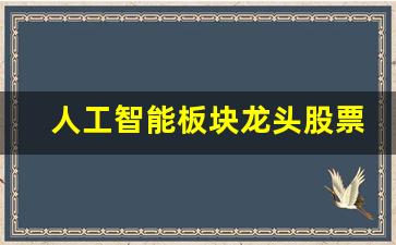 人工智能板块龙头股票有哪些(人工智能上市龙头公司排名)_https://www.shshucaipeisong.com_上交所_第1张