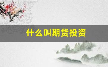 什么叫期货投资(什么叫期货投资公司)_https://www.gfdzclz.com_创业板_第1张
