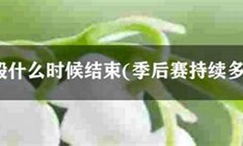 季后赛几号结束,什么时候季后赛结束