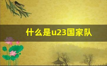 什么是u23国家队比赛-什么是u23国家队