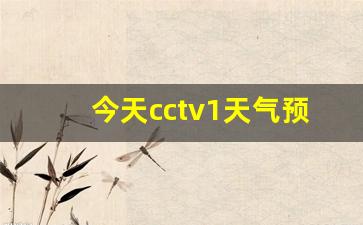 今天cctv1天气预报_今天CCTV1天气预报回放