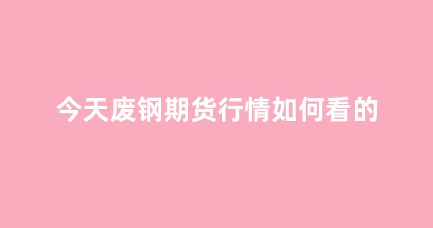 今天废钢期货行情如何看的_https://www.hhem8.com_上交所_第1张