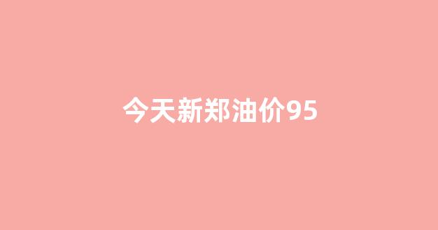 今日郑州95号汽油价格_今天新郑油价95