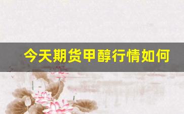 今天期货甲醇行情如何了(甲醇期货今天价格)_https://www.haiwangdasha.com_上期能源_第1张