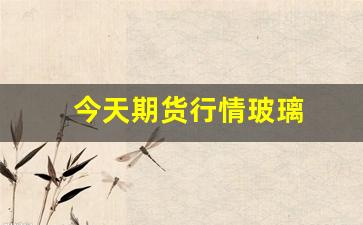 今天期货行情玻璃(玻璃主力期货行情)_https://www.gdbxwh.com_开网店_第1张