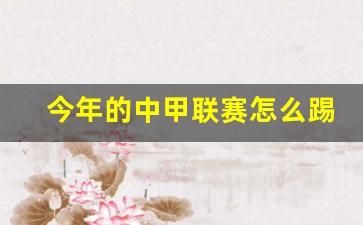今年的中超联赛怎么踢-今年的中甲联赛怎么