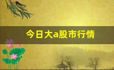 今日大a股市行情(今日大a股市行情怎么样)_https://www.gfdzclz.com_创业板_第1张