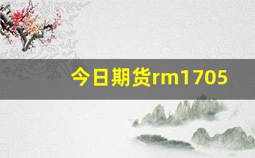 今日期货rm1705行情(今日期货行情图)_https://www.haiwangdasha.com_创业板_第1张