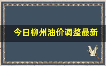 今日柳州油价调整最新消息价格查询-广西柳