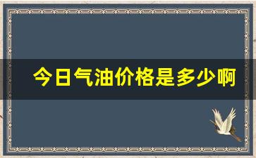 气油价今日价格-今日气油价格是多少啊