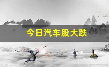 今日汽车股大跌(今日汽车板块大跌)_https://www.wanyuyiyao.com_科创板_第1张