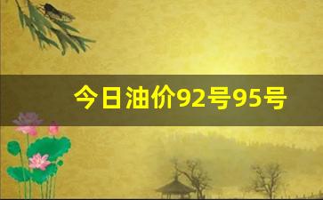 今曰油价92汽油-今日油价92号95号9