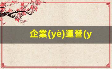 企業(yè)運營(yíng)管理方式插圖
