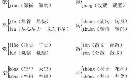 传的多音字组词_传的多音字组词组