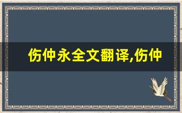 伤仲永全文翻译,伤仲永讲了什么,伤仲永经典句子-第1张图片-我的生活随想