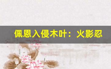 佩恩入侵木叶：火影忍者佩恩入侵剧情回顾与游戏推荐(佩恩入侵木叶介绍)-第1张图片-我的生活随想