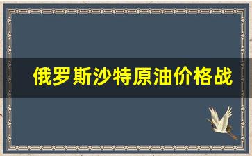 沙特再放狠话后俄罗斯暗示可以谈,石油价格战或有转机-俄罗斯沙特原油价格战